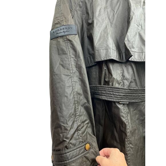 $1,395 Burberry Calver Hall Coat Dark Olive Coat w/ Black Puffy Jacket 8 US NWT - Picture 12 of 16